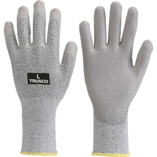 【即納在庫品】「直送」トラスコ中山 TRUSCO TCRG3PULL 耐切創ロング手袋 PU ＃3 L 437-2808 TCRG-3PUL-L 4989999239621(4)