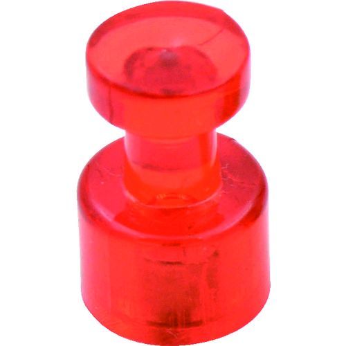 【あす楽対応】「直送」TRUSCO TMPC100-R カラーマグネットピン　赤　100個入り TMPC100R