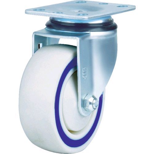 【即納在庫品】「直送」SAMSONG TP5050R-01-NSR-SD サンドイッチクッションキャスター　固定ナイロンゴム車　125mmTP5050R01NSRSD