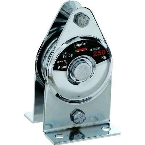 【即納在庫品】「直送」TRUSCO TV50B 固定滑車たて型一車 ベアリング入り ベアリング入り1948943 194-8..