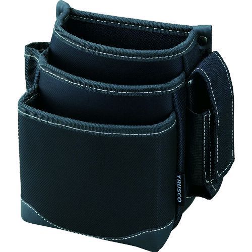 Rakuten - 【即納在庫品】「直送」トラスコ中山 TRUSCO TWP3BK 腰袋 3段 携帯電話ホルダー付き ブラック 365-6195