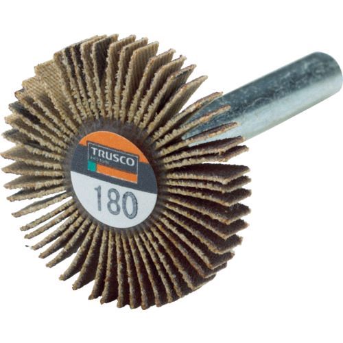 【即納在庫品】「直送」トラスコ TRUSCO UF3005-180 薄型フラップホイール 30X5X6 ＃180 5個入UF30051803100 5個入7933410