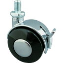【即納在庫品】「直送」トーシン US50BM10XP1.5 ねじ込み双輪キャスター 50径 自在ストッパー付 ボルトM10X1.5