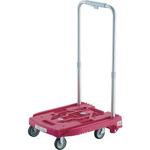 トラスコ TRUSCO WP-2G-P 樹脂台車 カルティオミニ weego ピンクWP2GP8000 樹脂台車 ウィーゴWP-2-P 小型樹脂運搬車 業務用