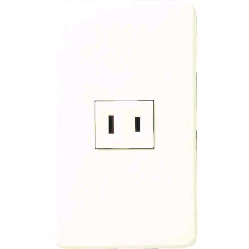 【特長】●埋込コンセントです。【仕様】●色：ミルキーホワイト●定格：15A 125V●幅(mm)：70●長さ(mm)：120●厚さ(mm)：29●コンセント数：1個口【仕様2】●モダンプレート付【原産国】日本