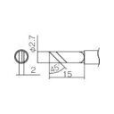 【即納在庫品】「直送」HAKKO 白光 ハッコー T12-K こて先 K型 T12K 294-6076(4)