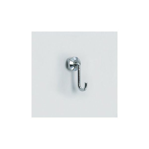 スガツネ工業03-3851-1122【商品説明】【特長】■壁取付レール用のフックです。■フックのねじを回すとフックを固定できます。■レール設置後でも好きな位置に取り付けでき、フックを簡単に追加できます。【用途】■絵画、パネル、インテリア小物類などを吊すシステム【仕様】■耐荷重(kgf):30■全長(mm):43■フックサイズ(mm):φ4■耐荷重:294N(30kgf)【材質／仕上】■黄銅（真鍮）　ニッケルめっき