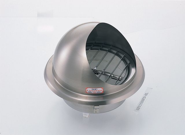 宇佐美工業メーカーお問い合わせ：0256-92-6515【商品説明】宇佐美工業　UK-GZV100SFD-HL　丸型フード付ガラリ FD付