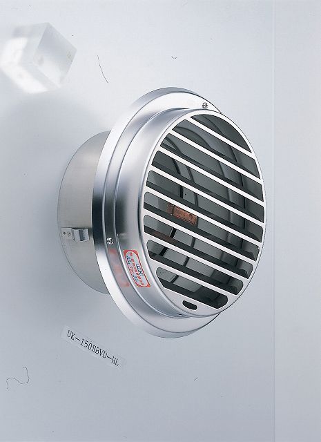 宇佐美工業 UK-SBV100BFD-DK 丸型ガラリ FD付 ビス脱着式 UKSBV100BFDDK