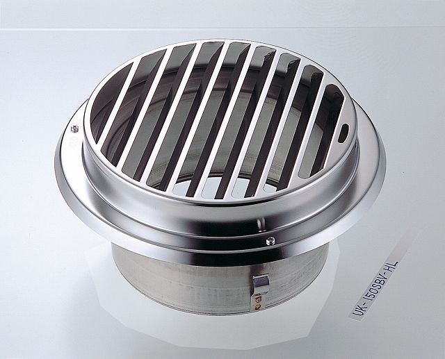 宇佐美工業 UK-SBV150B-DK 丸型ガラリ ビス脱着式 UKSBV150BDK