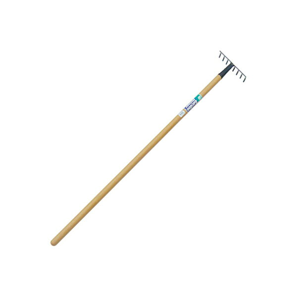 ●土ならし・落葉かきに…●特長●爪数：8本●サイズ:170cm●材質:全鋼、天然木