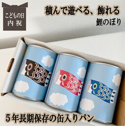 賞味期限5年 長期保存できる缶入りパン パンですよ！ 3缶 名入れ こどもの日 鯉のぼり 初節句 内祝 お歳暮 お年賀 冬ギフト パン 保存食 非常食 缶詰 長期保存 備蓄 防災用品 キャンプ用品 アウトドア用品 名古屋ライトハウス レーズン チョコ コーヒー