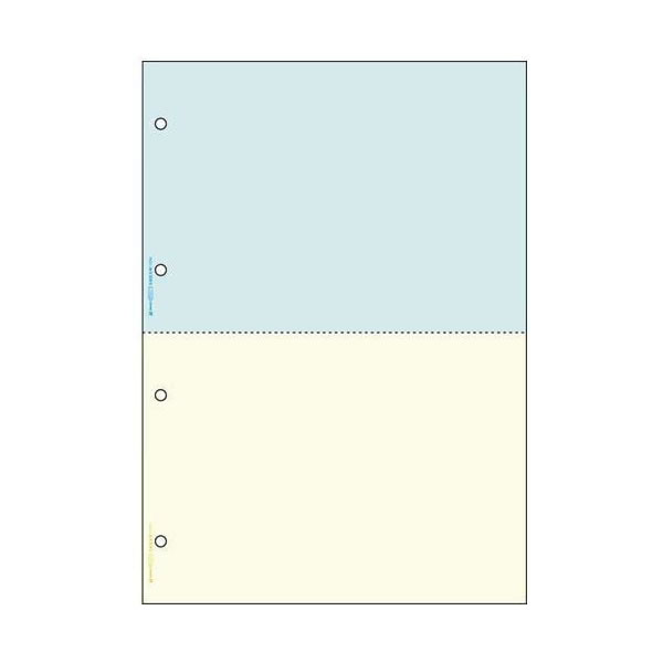ヒサゴ／マルチプリンタ帳票 A4 カラー 2面 4穴 (BP2011Z) 1200枚 HISAGO