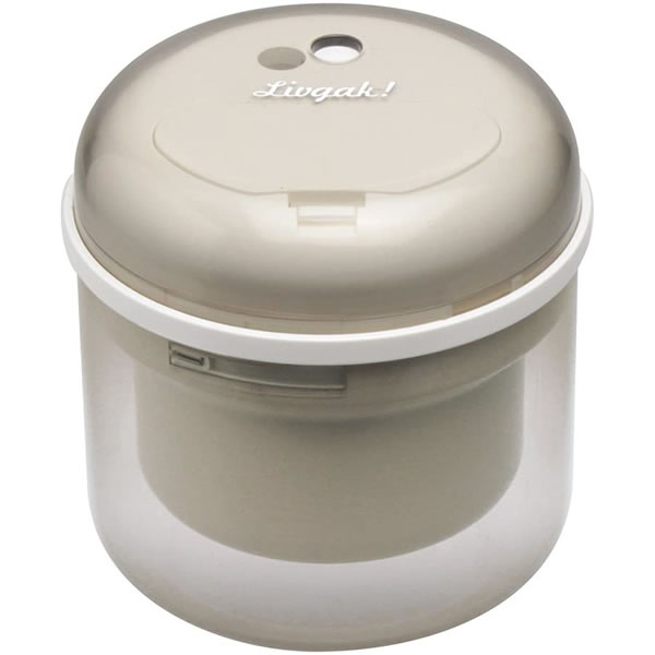 【全2色】ソニック／リビガク　フリーキー　乾電池式電動鉛筆削り（LV-1587-I）アイボリー　※電池別売..