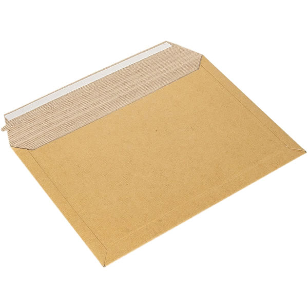 ナカバヤシ/段ボール レター封筒 厚さゲージ付 A4 200枚入 (NDLF-A4-200P) テープ不要封緘シール付き Nakabayashi