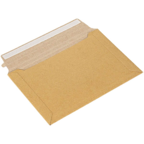 ナカバヤシ／段ボール レター封筒 厚さゲージ付 A5 5枚入 (NDLF-A5) テープ不要封緘シール付き Nakabay..