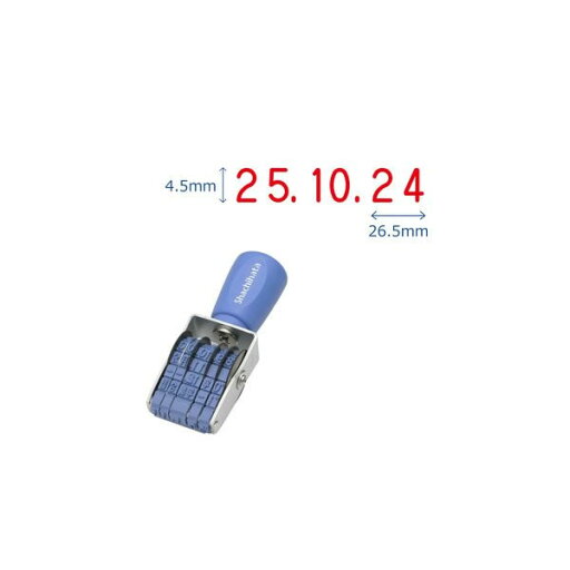 シャチハタ/スタンプ 回転ゴム印 欧文日付 3号 約28×6mm ゴシック体 (NFD-3G) Shachihata シャチハタ/スタンプ 回転ゴム印 欧文日付 3号 約28×6mm ゴシック体 (NFD-3G) Shachihata