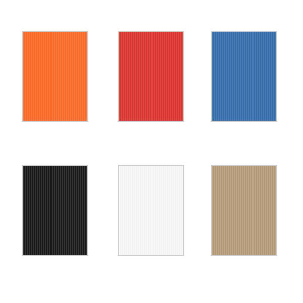 【全11色】ヒサゴ／リップルボード 薄口 A4 カラーダンボール カラーボード (RBU06A4〜RBU10A4、RBU16A..