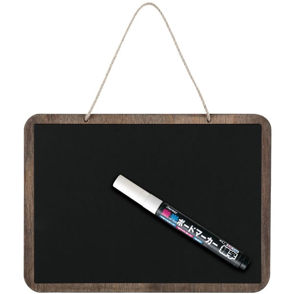 【A5】レイメイ藤井／ポップボード アンティーク 吊り下げタイプ A5（LPB114）黒板アート 看板