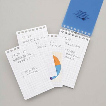 【全12色・メモサイズ】LIHIT LAB.(リヒトラブ)/AQUA DROPs ツイストノート (N-1661)リーフの抜き差し・交換ができる!リングノートの進化系。