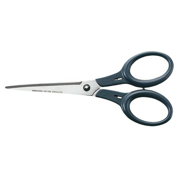 KOKUYO／ハサミ＜テピタ＞　ハサ-152D　黒　左右対称タイプ　刃渡り75　3種類から選べるリングサイズ　コクヨ