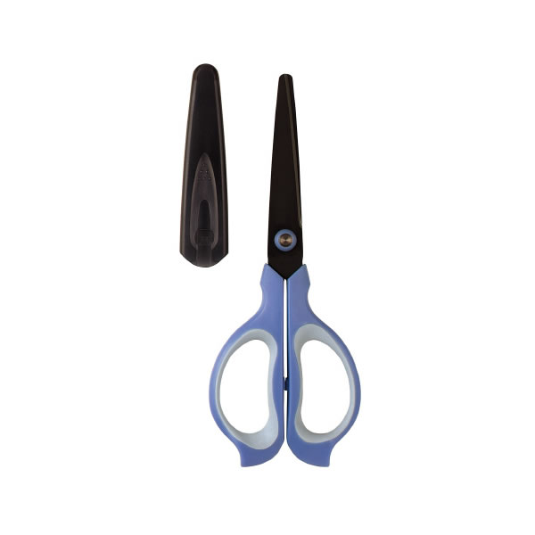 【はさみ】プラス/フィットカット フッ素コーティング(SC-165SF・34-383)ブルー 扱いやすさを追求した左右対称イージーグリップ PLUS