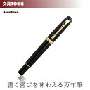 【ペン先:M】呉竹/くれ竹万年筆 夢銀河(黒)DBA140-1 流れるようなデザインが美しい万年筆!