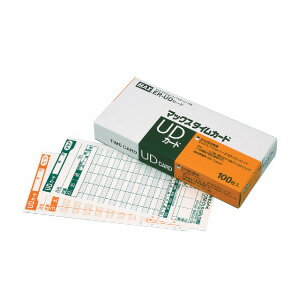 【数量限定特価】MAX マックス タイムカード (ER-UDカード) 100枚入 【数量限定特価】MAX マックス タイムカード (ER-UDカード) 100枚入
