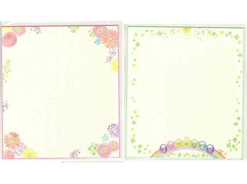 クローズピン色紙　封筒付き　naminami