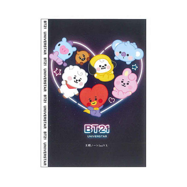 クラックス　B5ロゴテープ方眼ノート　BT21