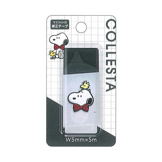 カミオジャパン　マスコット修正テープ　スヌーピー/リボン