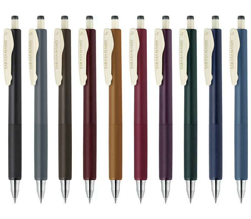 ゼブラ　ノック式ジェルボールペン　サラサナノ　0.3mm