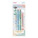 ゼブラ ノック式ジェルボールペン サラサクリップ 0.5mm ムーミン黒4本セット