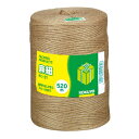麻紐 きなり色 チーズ巻き 520m巻 【コクヨ KOKUYO】ホヒ-31 紐の太さ:直径2mm 麻ひも あさひも 麻ヒモ