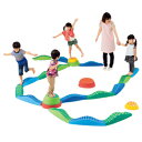 ウェイブバランス平均台グリーン(8本組) 93367【マスセット】