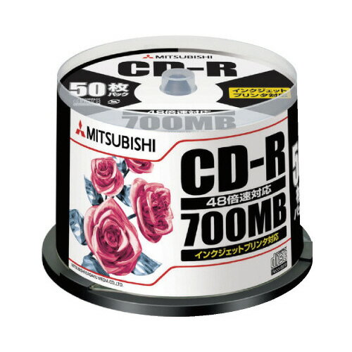三菱化学　CD−R 50枚 SR80PP50【三菱ケミカルメディア】