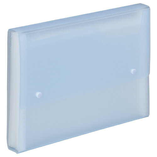 ドキュメントファイル（13ポケット）　A4　ブルー5208-6700【カウネット】