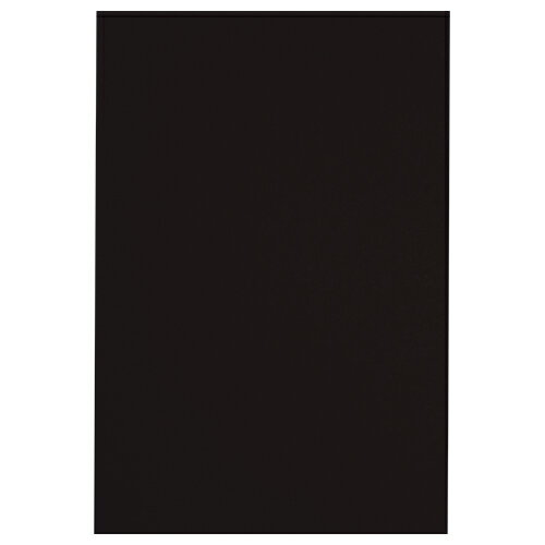 ●古紙配合紙●鮮やかな色と適度な厚みで図画工作におすすめ！●サイズ/八ツ切（392×271m）●紙厚/122g/平方メートル（約0.18mm）●100枚入り●色/黒k6533-7264