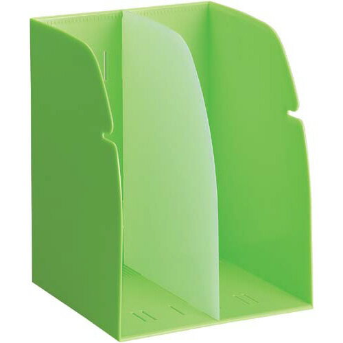 ブックスタンド W214×D204×H274mm 黄緑 G1620-6【リヒトラブ】