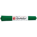 【ゆうパケット対応可】マジックインキマジェスター 細字丸芯・太字角芯ツイン インク色:緑MMJ50-T4【寺西化学】(3)