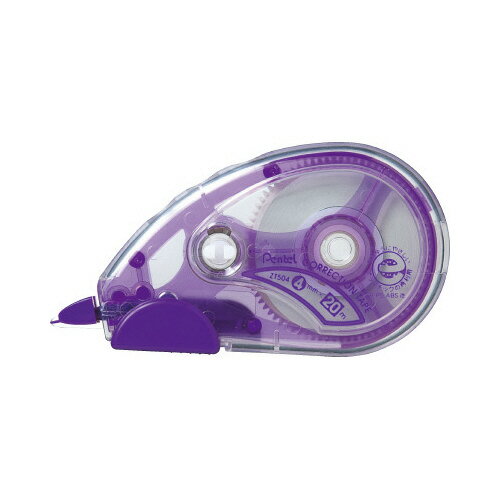 【ゆうパケット対応可】20m修正テープ 4mm幅×20m XZT504W【ぺんてる】