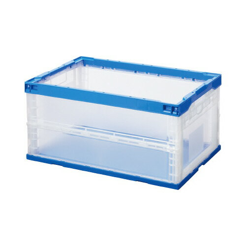 扉付きコンテナ　扉取り外し　75L 内寸　W600×D405×H306mm オリコンP76B-B【三甲】