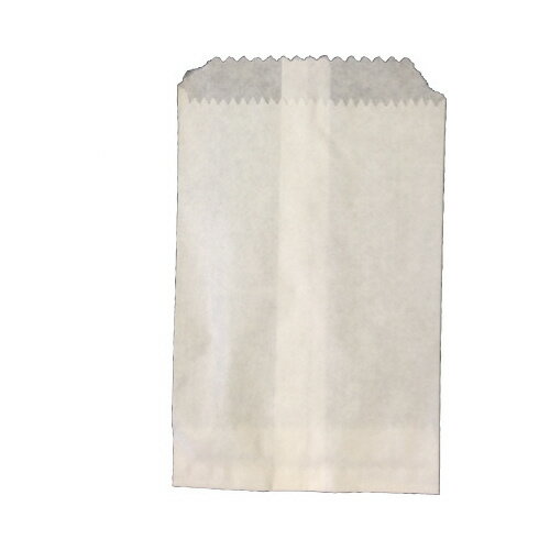 平袋ベロ付　白　6号　100枚　103×145＋15mm フ-106【フロンティア】