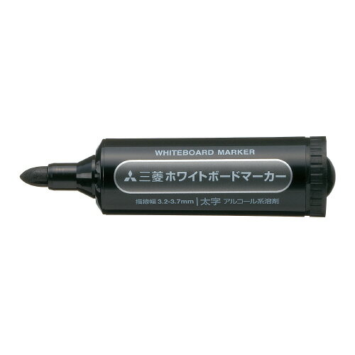 ●シンプルなデザインのホワイトボード用マーカー。　●インク色／黒●ペン先／太字●線幅／3．2〜3．7mm●油性染料インク（アルコール系）●中綿式●使いきりタイプ●軸は再生PPk6227-6245