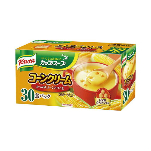 ●人気のクノールが大容量パック　●コーンクリーム　●30袋入り ※飲料・食品は、お客様のご都合による返品はお受けできません。 ※パッケージ及び内容量などが予告なく変更される場合がございます。あらかじめご了承ください。k6239-4055