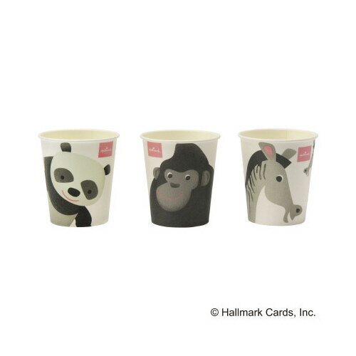 どうぶつカップ　205ml　100個C20100ZHM【サンナップ】