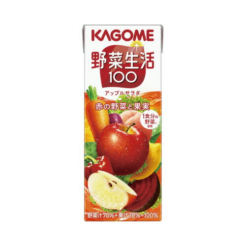 ＃野菜生活100　アップルサラダ　200ml×24パック179192【カゴメ】※軽減税率対象商品(4)
