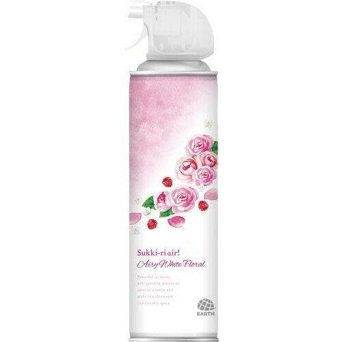 トイレのスッキーリエア! エアリーホワイトフローラル 350ml 685612【アース製薬】 トイレのスッキーリエア! エアリーホワイトフローラル 350ml 685612【アース製薬】