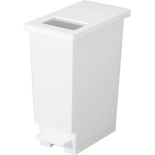 ゴミ箱 ユニードプッシュ&ペダル 20L ホワイト009380【新輝合成】