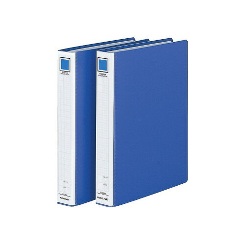 ロックリングファイル＜シングルレバー＞　A4縦　内径37ミリ　2穴　青 フ-TL440B【コクヨ】